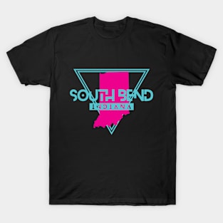 South Bend Indiana Retro Vintage Triangle IN T-Shirt